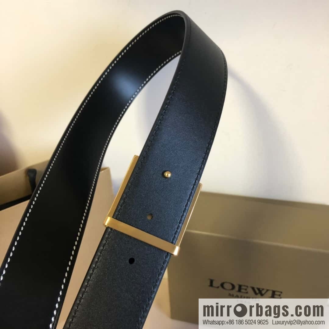 Spain LOEWE 3.8cm double-sided first layer two-sided external belt