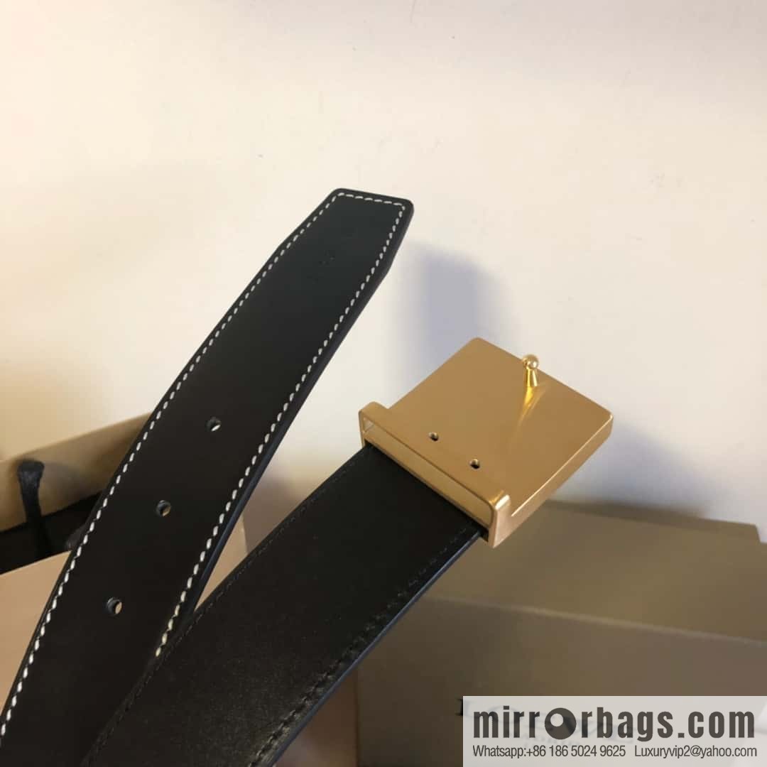 Spain LOEWE 3.8cm double-sided first layer two-sided external belt