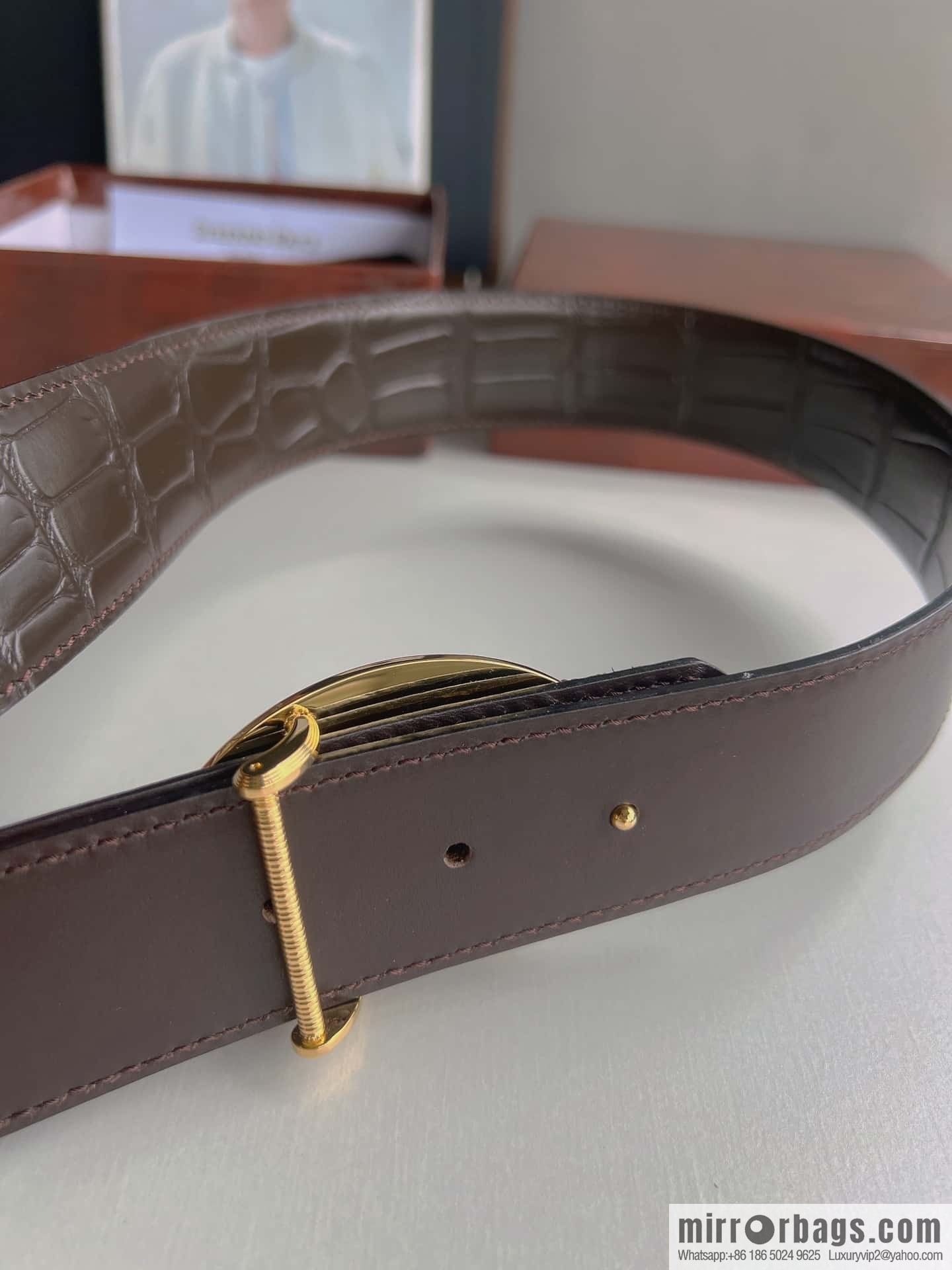 Stefano Ricci Stephen, Cowhide Pressed Textured Belt