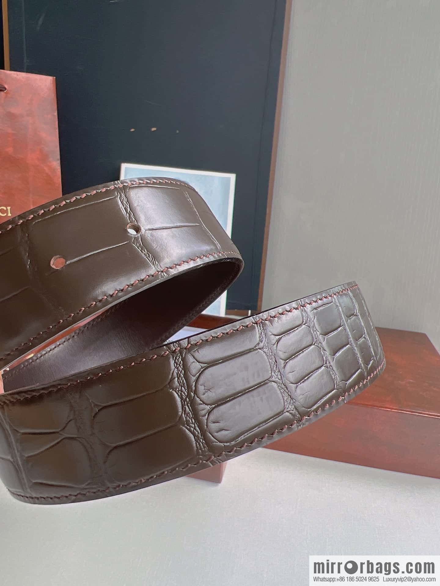 Stefano Ricci Stephen, Cowhide Pressed Textured Belt