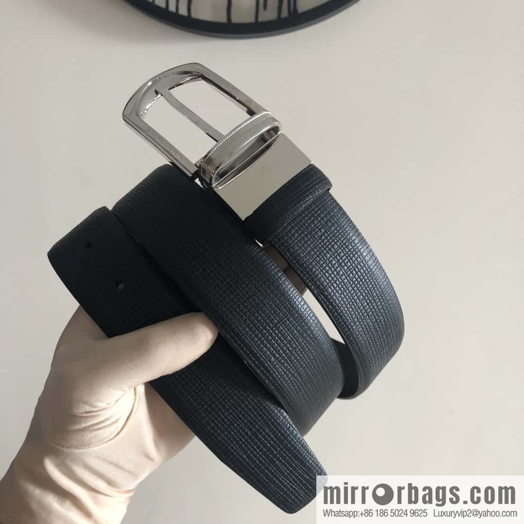 ZEGNA Zegna, men's business leisure rotating pin buckle imported first layer cowhide belt