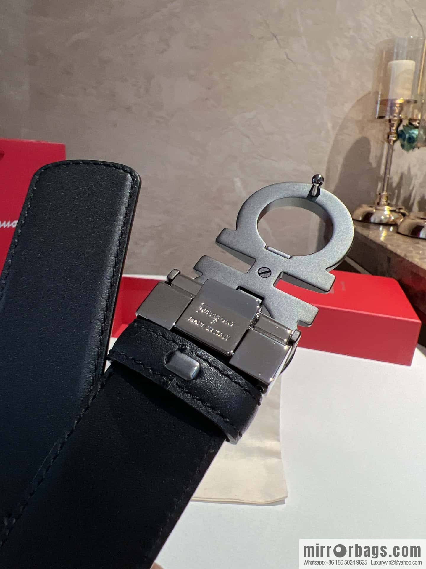 Ferragamo Ferragamo, Leather Hardware Craft Men's 3,5cm Belt
