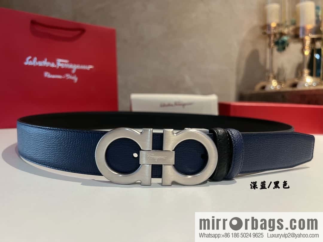 Ferragamo Ferragamo, Leather Hardware Craft Men's 3,5cm Belt