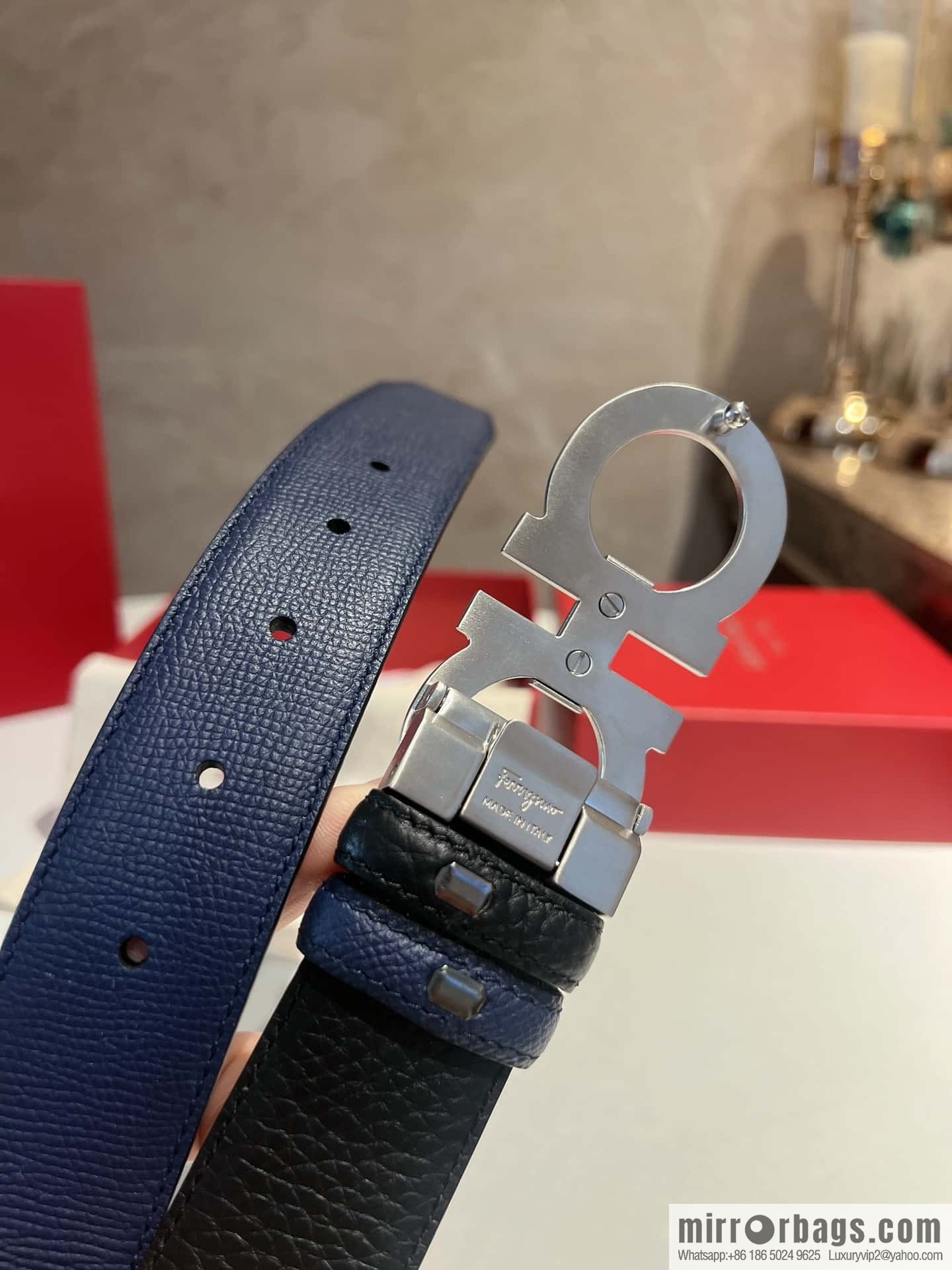 Ferragamo Ferragamo, Leather Hardware Craft Men's 3,5cm Belt