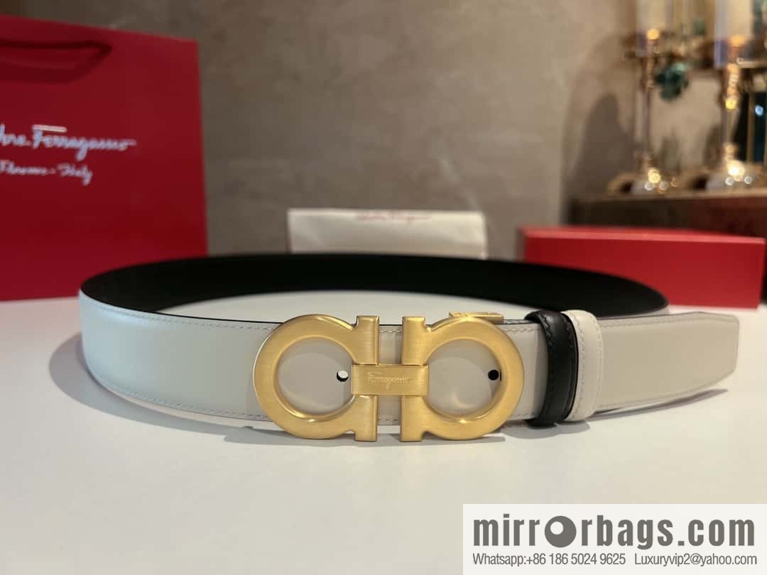 Ferragamo Ferragamo, Leather Hardware Craft Men's 3,5cm Belt