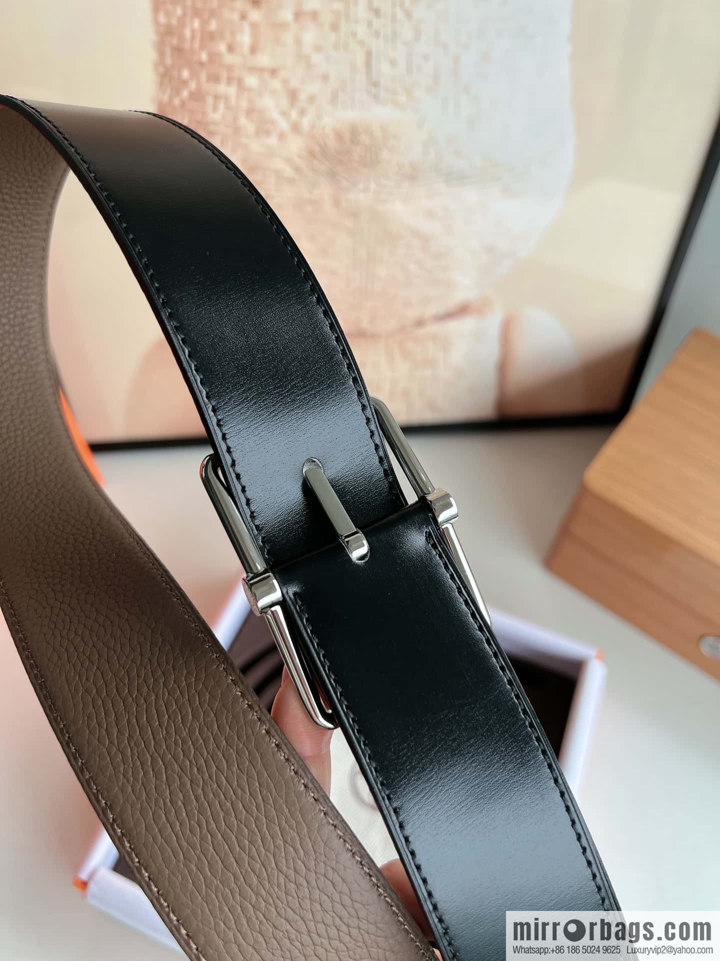Hermes Hermes 40mm Nathan Double Sided External Belt