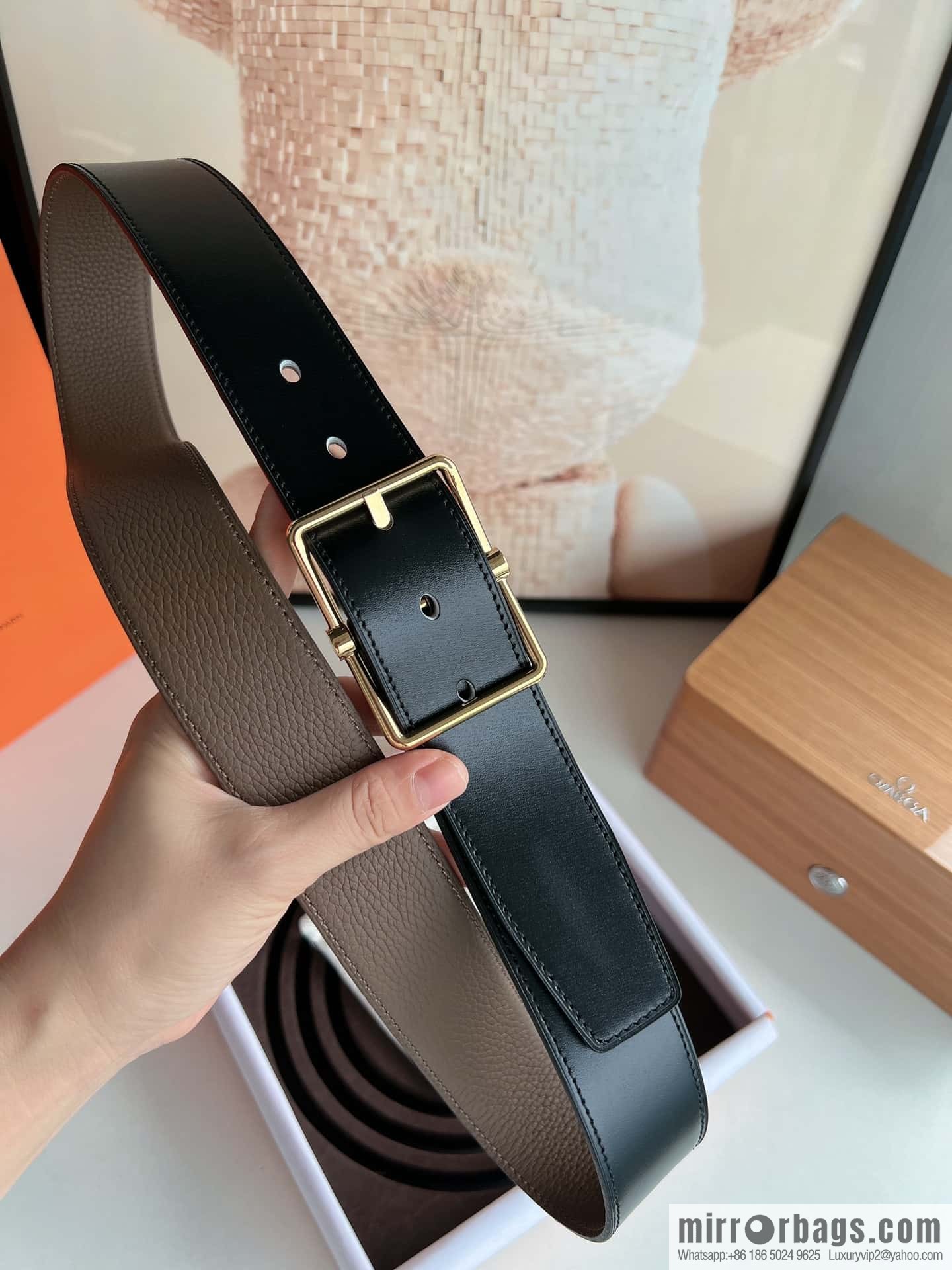 Hermes Hermes 40mm Nathan Double Sided External Belt