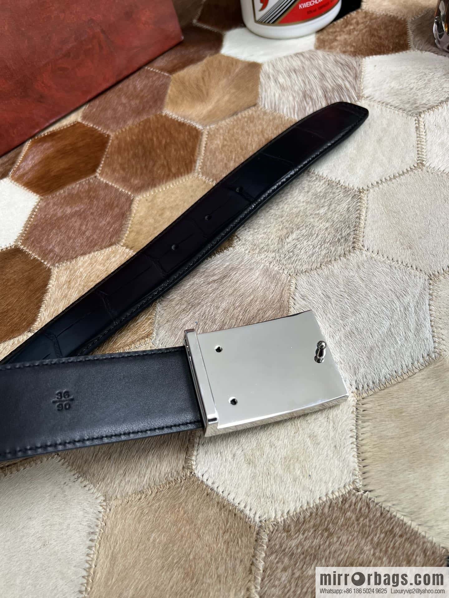 Stefano Ricci, Button Head CNC Inlaid 3.8cm Belt