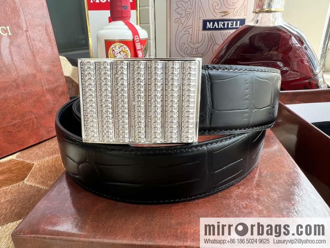 Stefano Ricci, Button Head CNC Inlaid 3.8cm Belt