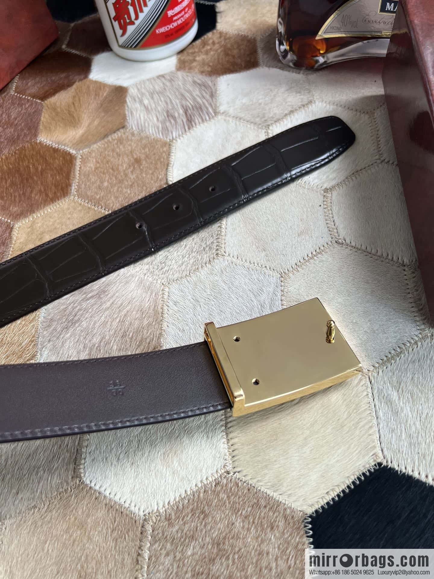 Stefano Ricci, Button Head CNC Inlaid 3.8cm Belt