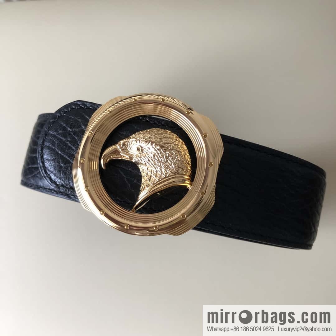 Stefano Ricci Stephen, Eagle Head Metal Buckle 3.8cm First Cowhide Belt