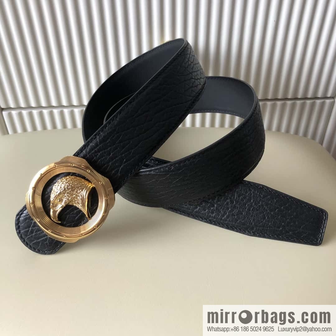 Stefano Ricci Stephen, Eagle Head Metal Buckle 3.8cm First Cowhide Belt