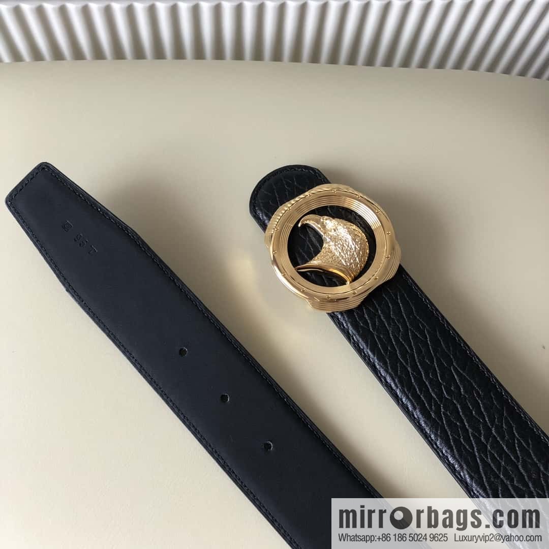 Stefano Ricci Stephen, Eagle Head Metal Buckle 3.8cm First Cowhide Belt