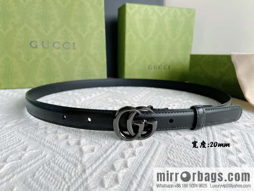 GUCCI classic logo metal buckle, cowhide belt