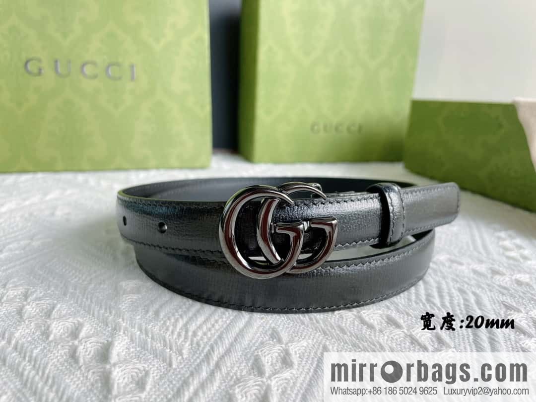 GUCCI classic logo metal buckle, cowhide belt