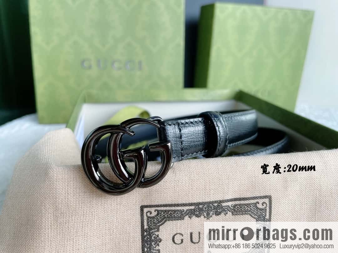GUCCI classic logo metal buckle, cowhide belt