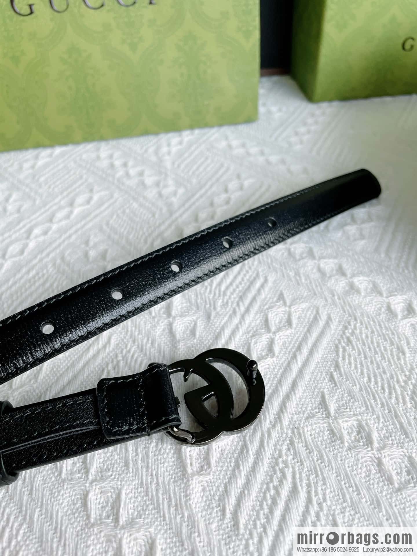 GUCCI classic logo metal buckle, cowhide belt