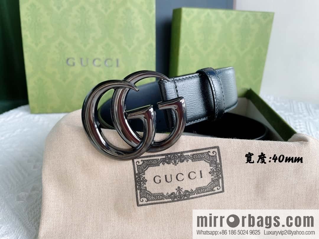 GUCCI classic logo metal buckle, cowhide belt
