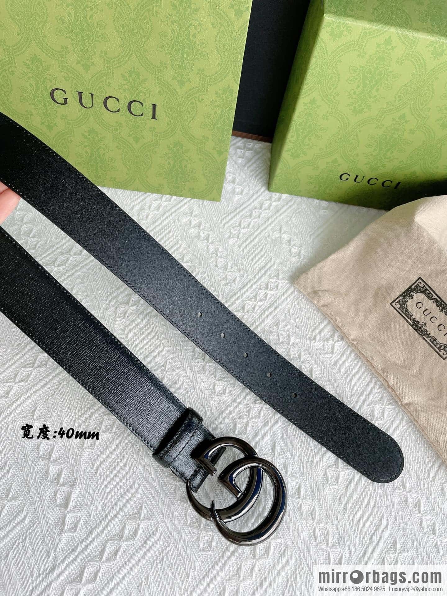 GUCCI classic logo metal buckle, cowhide belt