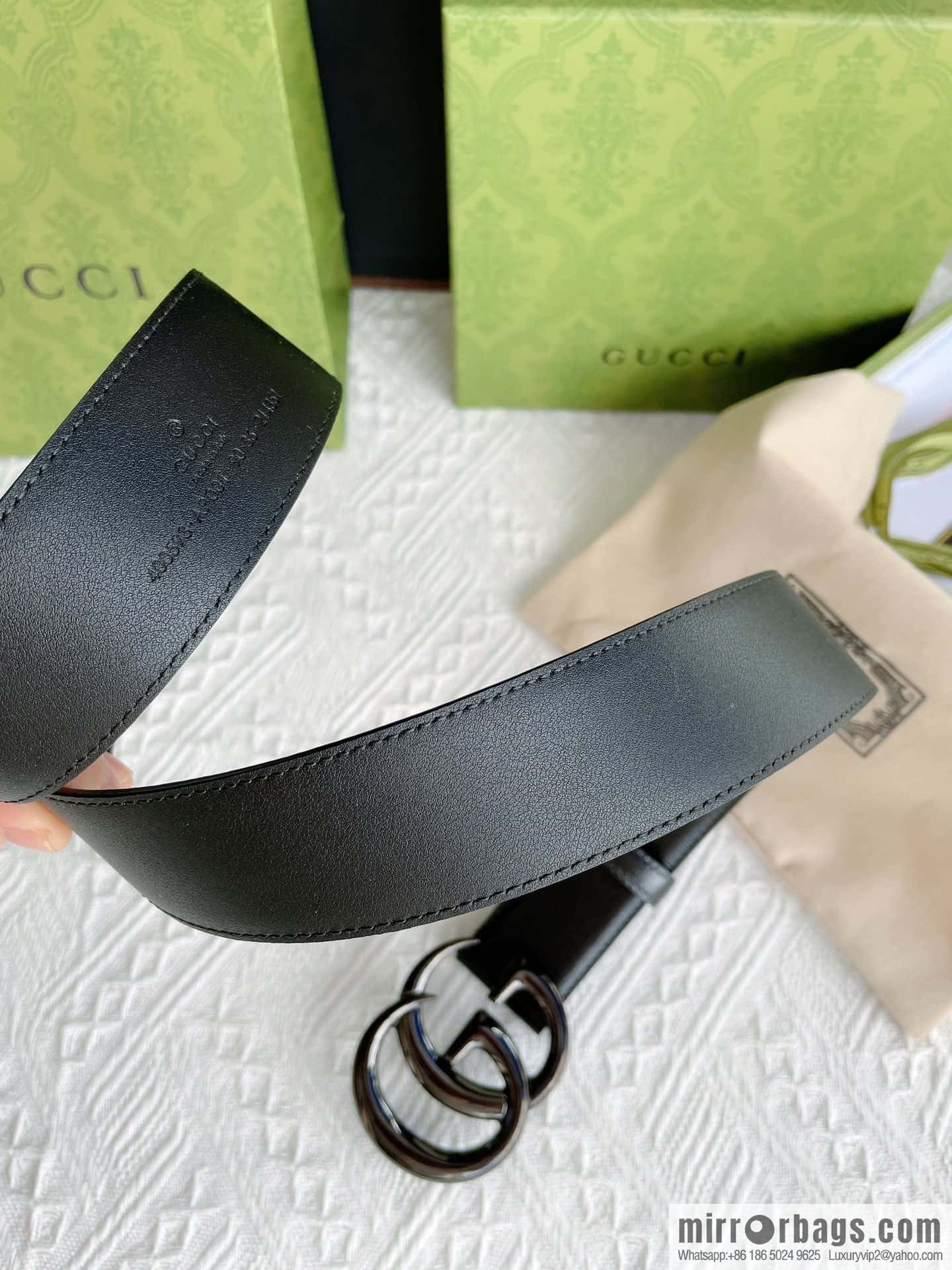 GUCCI classic logo metal buckle, cowhide belt