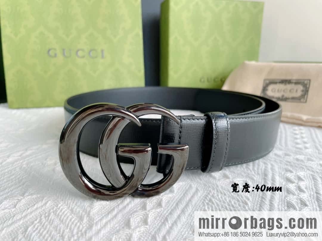 GUCCI classic logo metal buckle, cowhide belt
