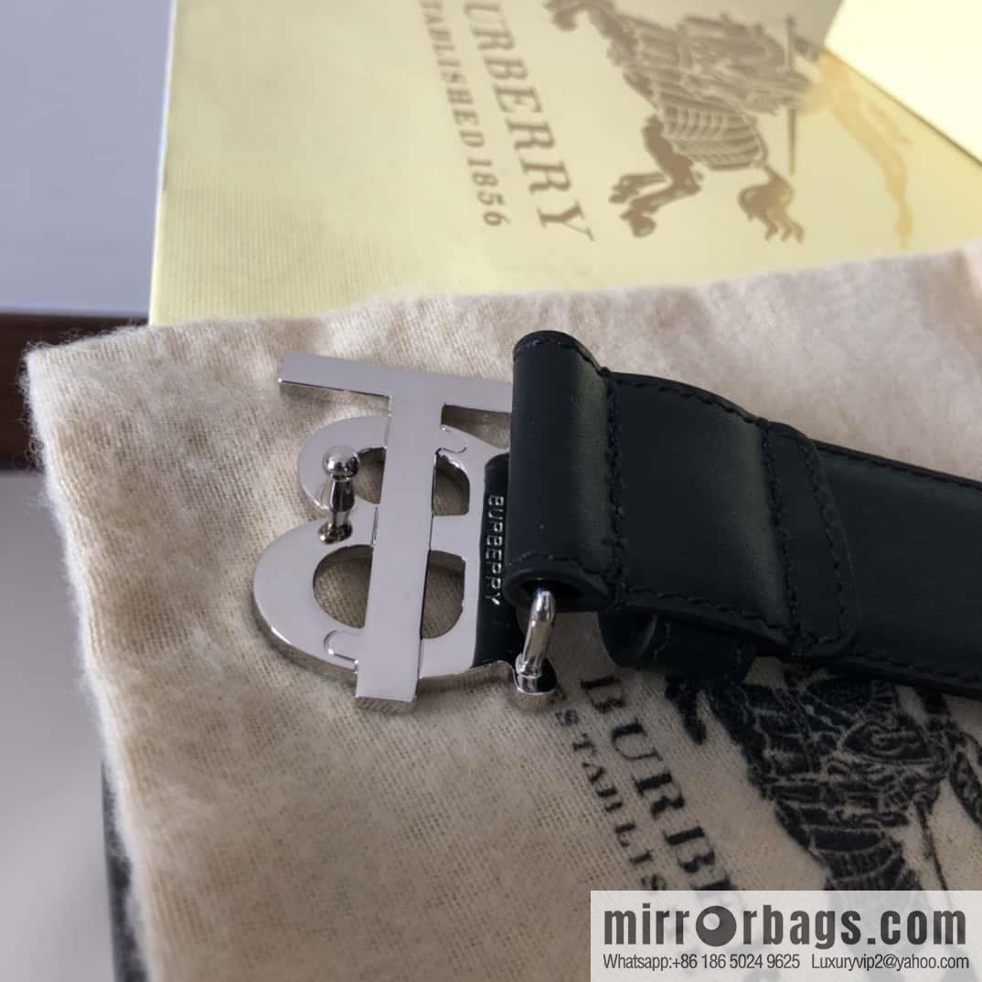 Burberry's new TB logo belt 3.5cm