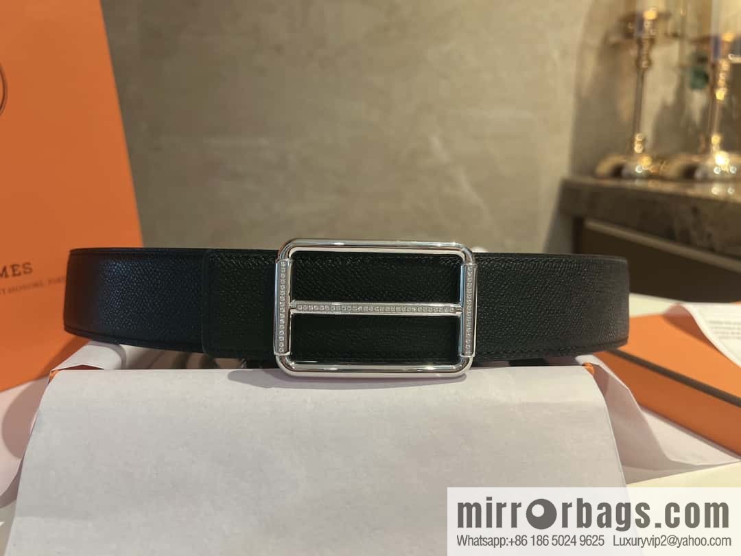 Hermes Hermes, with a selected first-layer cowhide palm print belt 3.8cm