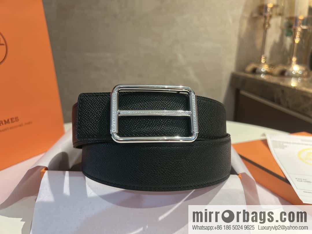 Hermes Hermes, with a selected first-layer cowhide palm print belt 3.8cm