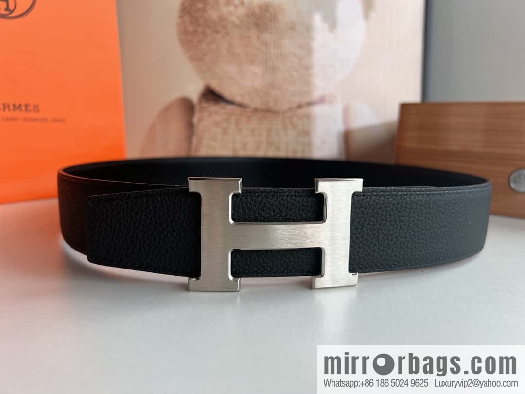 Hermes Togo Leather Double Sided Leather 38mm Belt