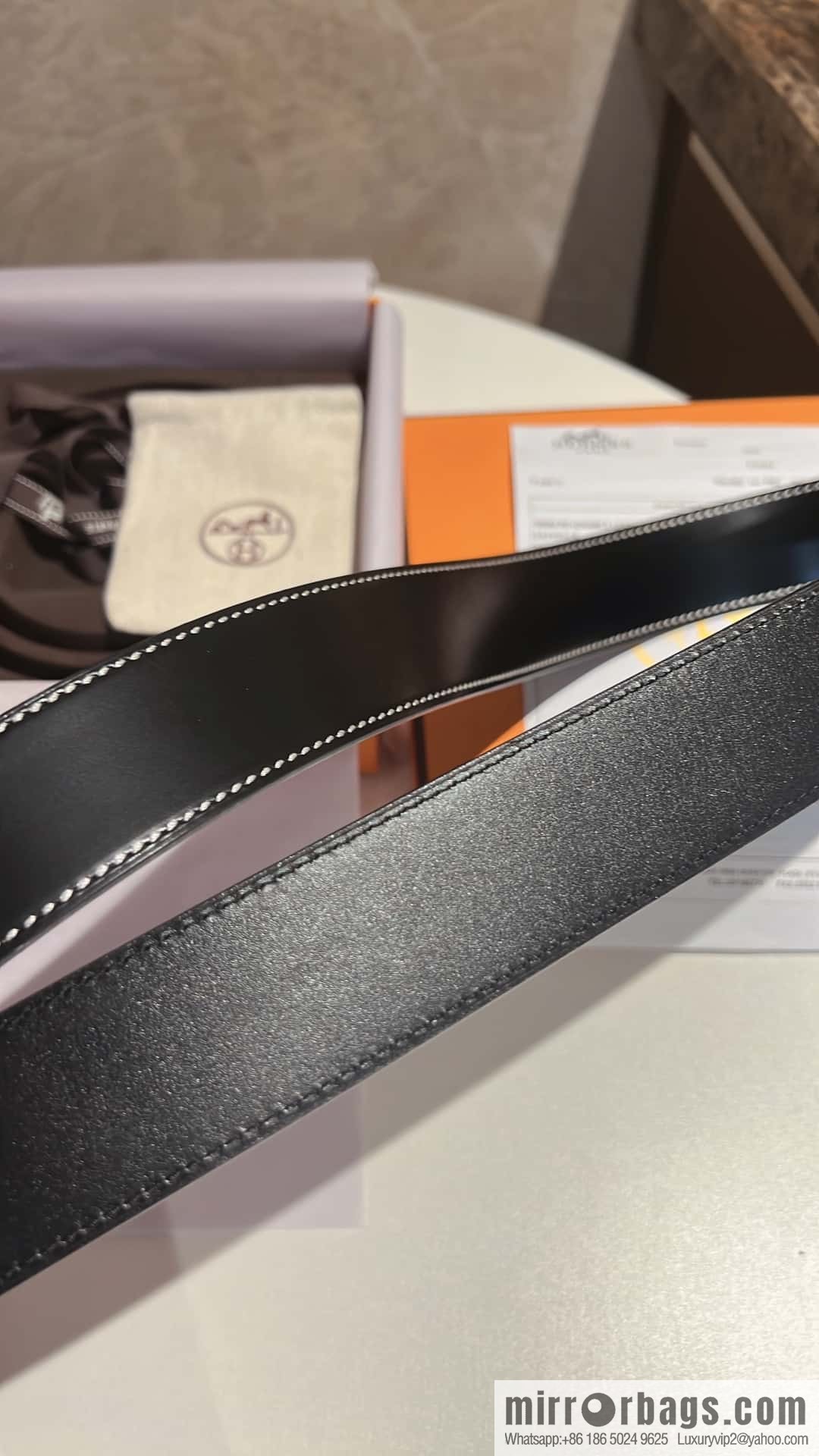 Hermes Hermes, selected imported cowhide H metal buckle 3.8cm belt