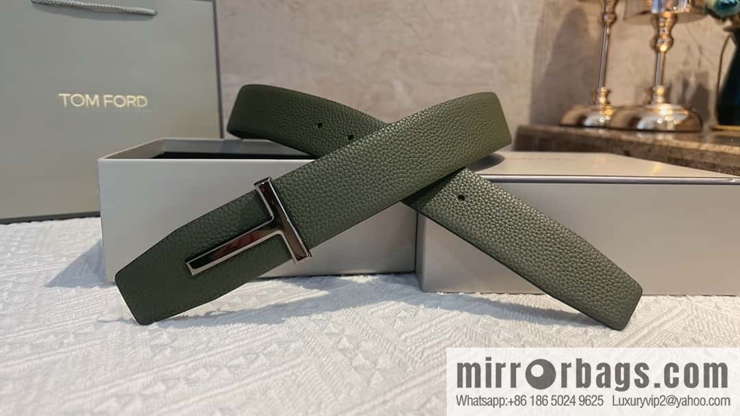TOMFORD Tom Ford, Men's T-Buckle Double-Sided Belt 4.0cm
