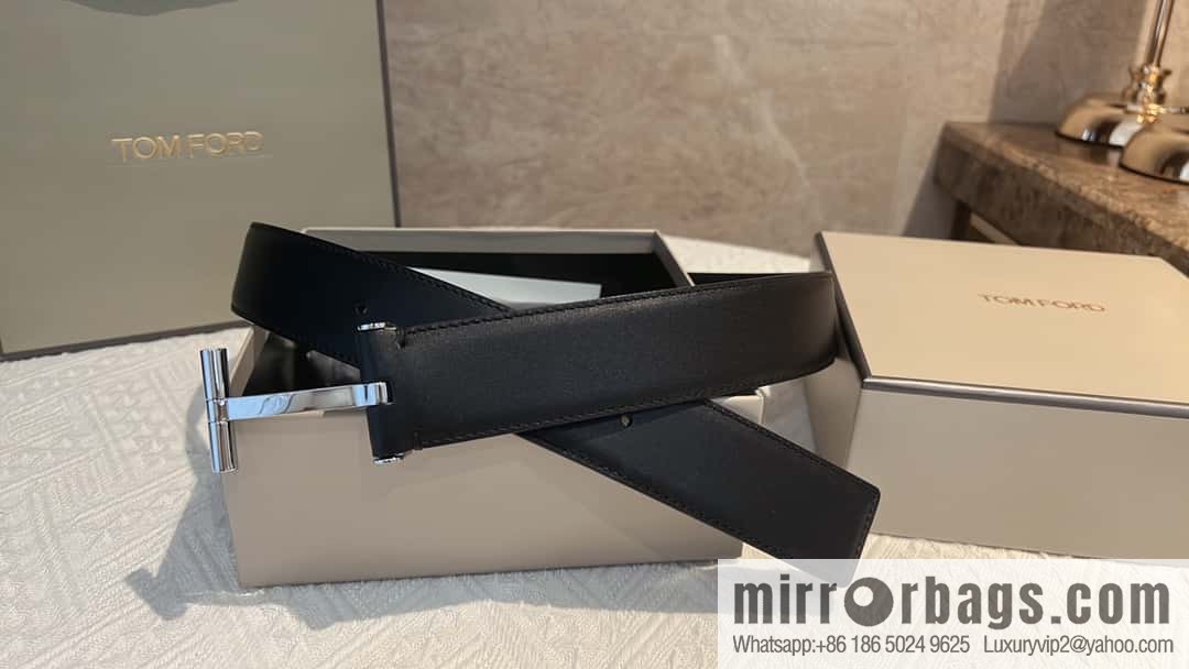TOMFORD Tom Ford Men's T-Buckle Double-Sided Belt 4.0cm