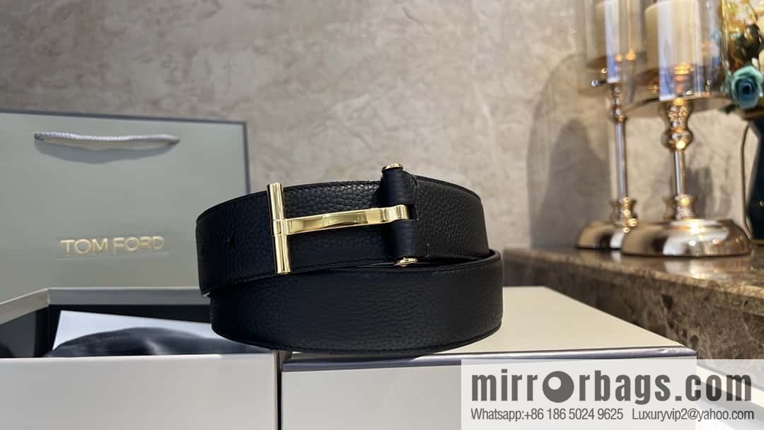 TOMFORD Tom Ford, Men's T-Buckle Double-Sided Belt 4.0cm