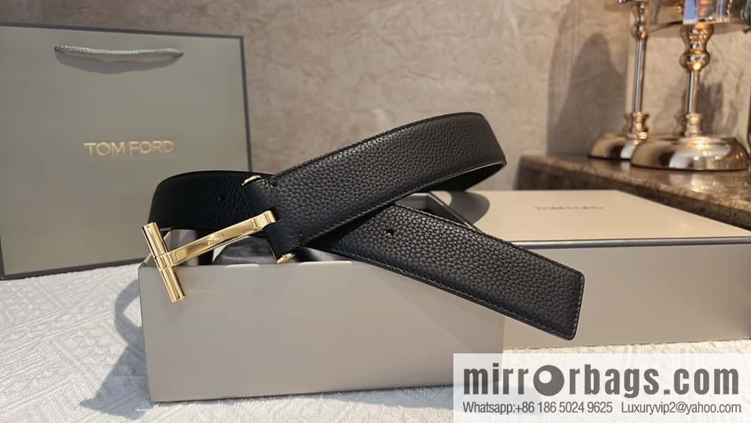 TOMFORD Tom Ford, Men's T-Buckle Double-Sided Belt 4.0cm