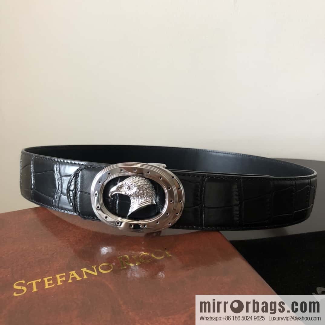 Stefano Ricci Stephen, Eagle Metal Buckle, Alligator Belt 3.8cm