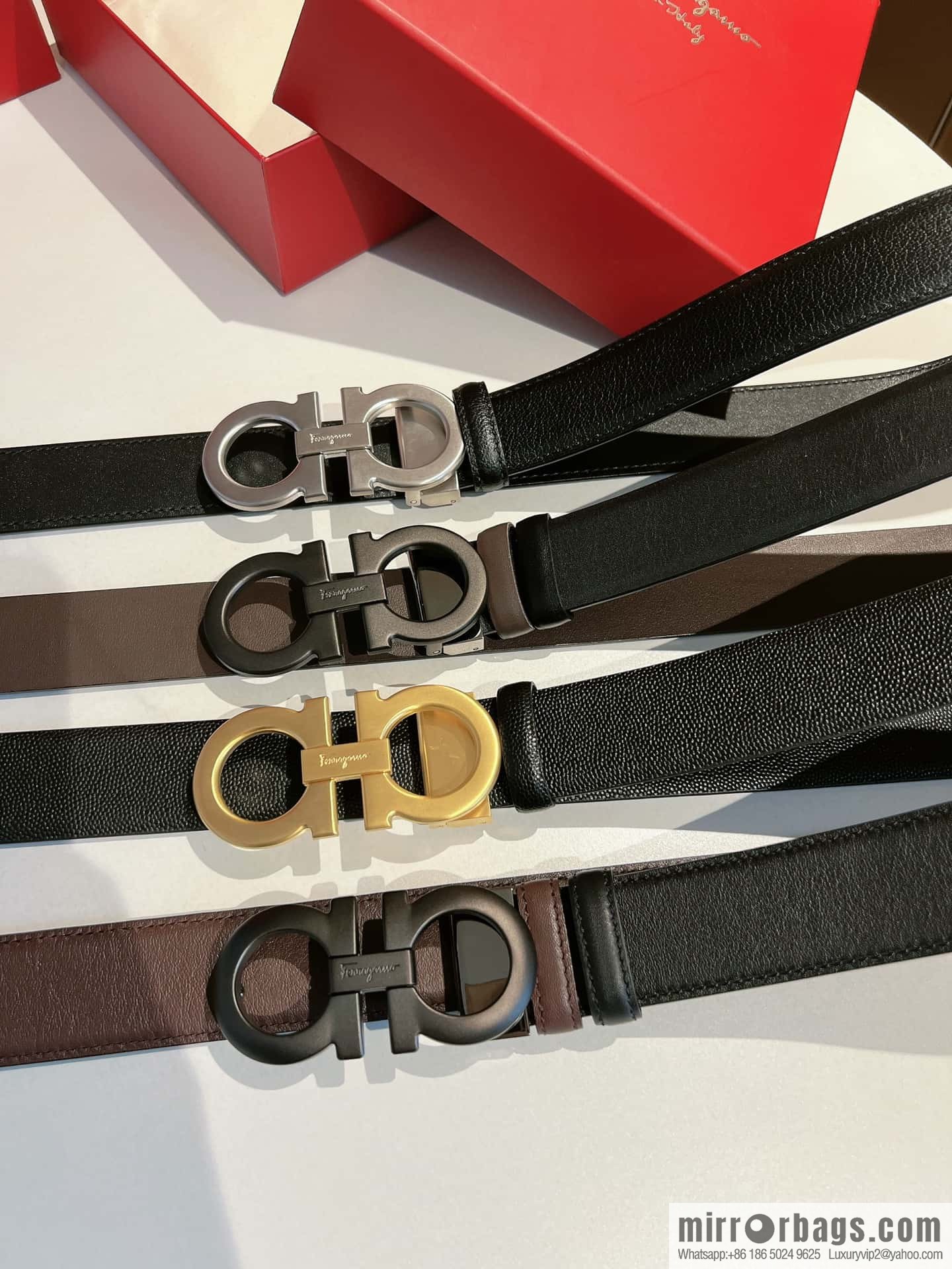 Ferragamo 2022 latest style business elite men's 3.5cm belt
