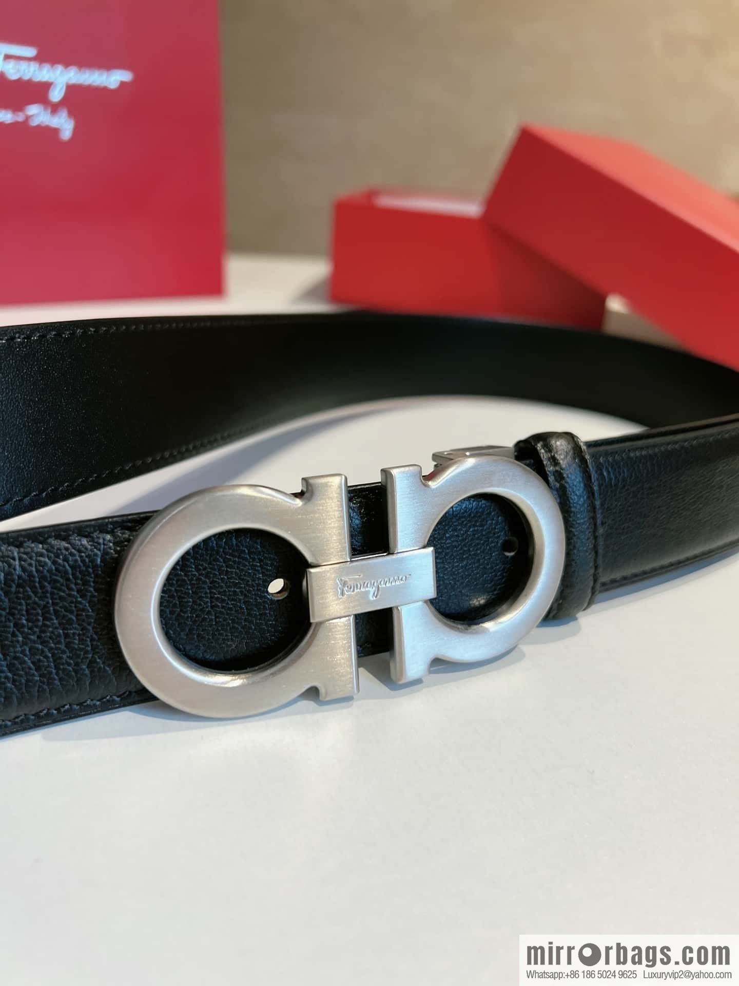 Ferragamo 2022 latest style business elite men's 3.5cm belt