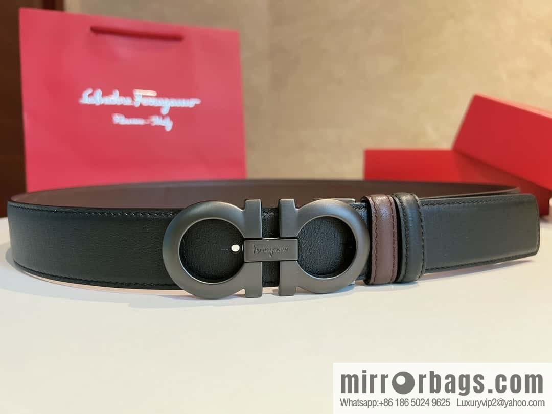 Ferragamo 2022 latest style business elite men's 3.5cm belt
