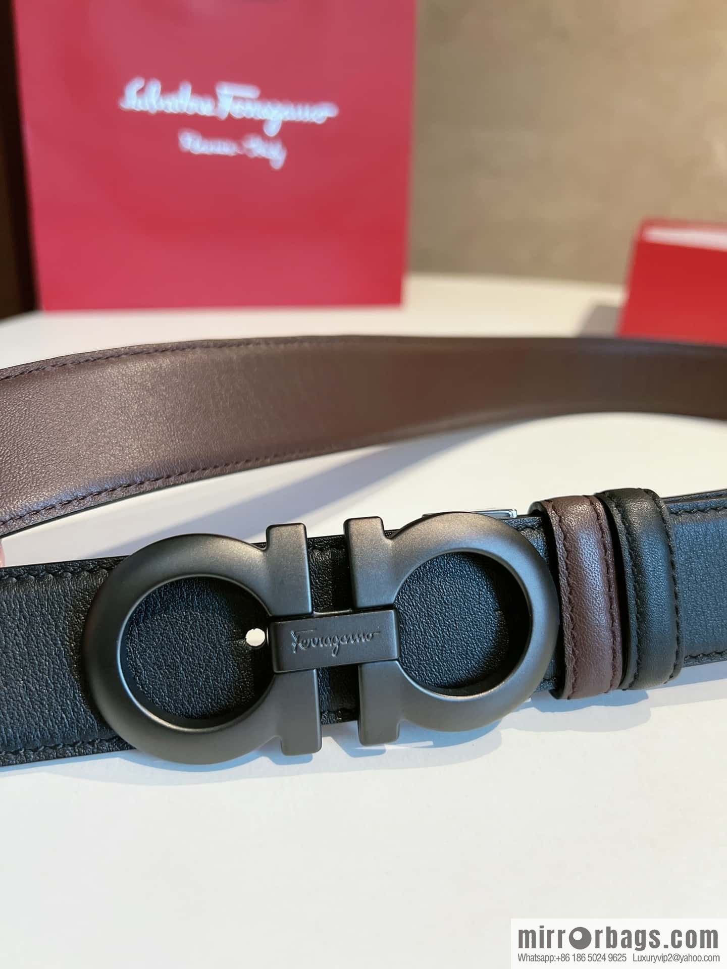 Ferragamo 2022 latest style business elite men's 3.5cm belt