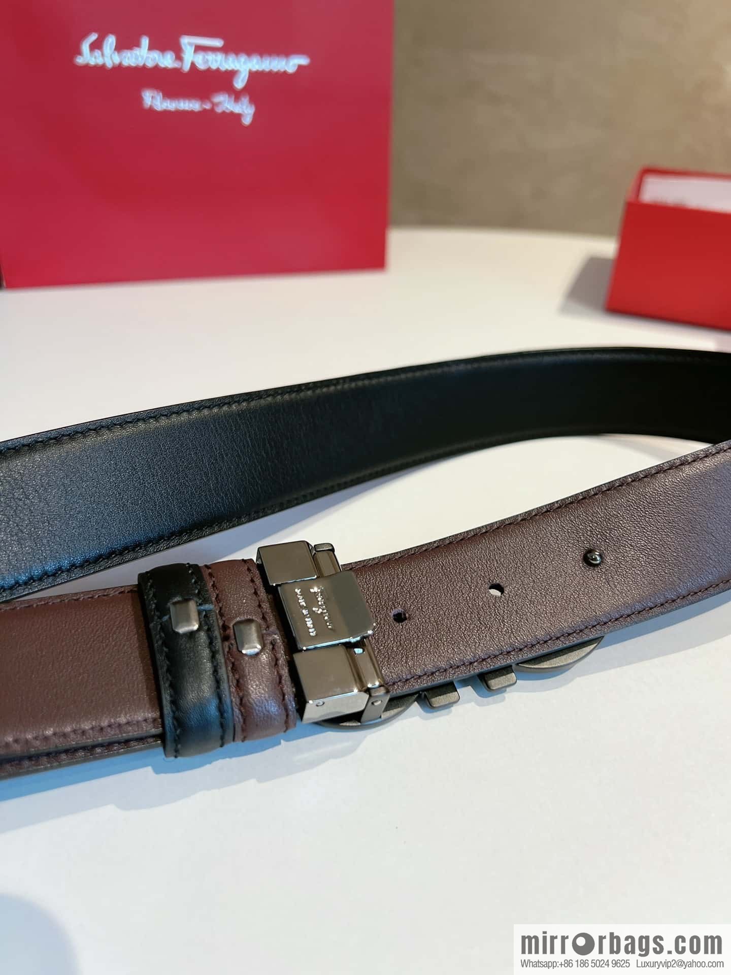 Ferragamo 2022 latest style business elite men's 3.5cm belt