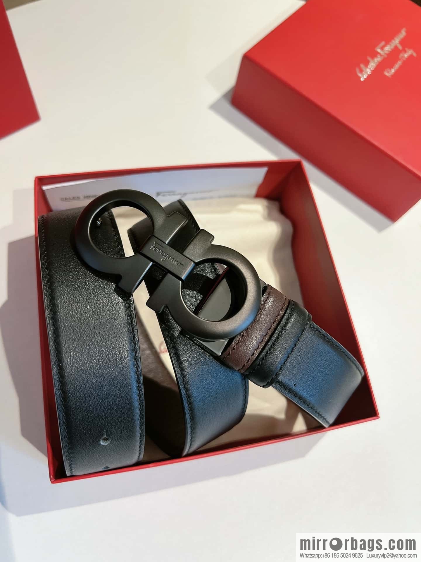 Ferragamo 2022 latest style business elite men's 3.5cm belt