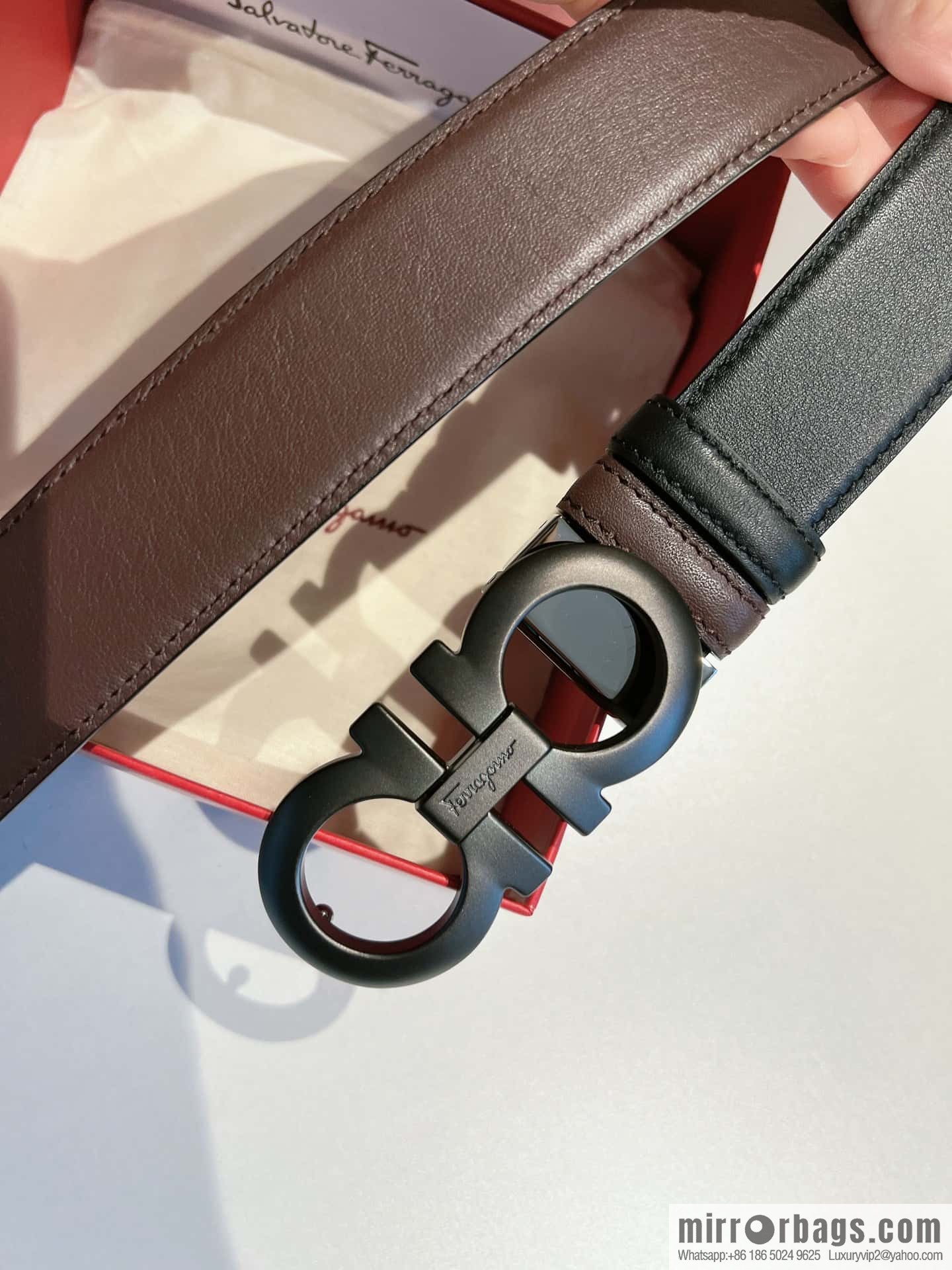 Ferragamo 2022 latest style business elite men's 3.5cm belt
