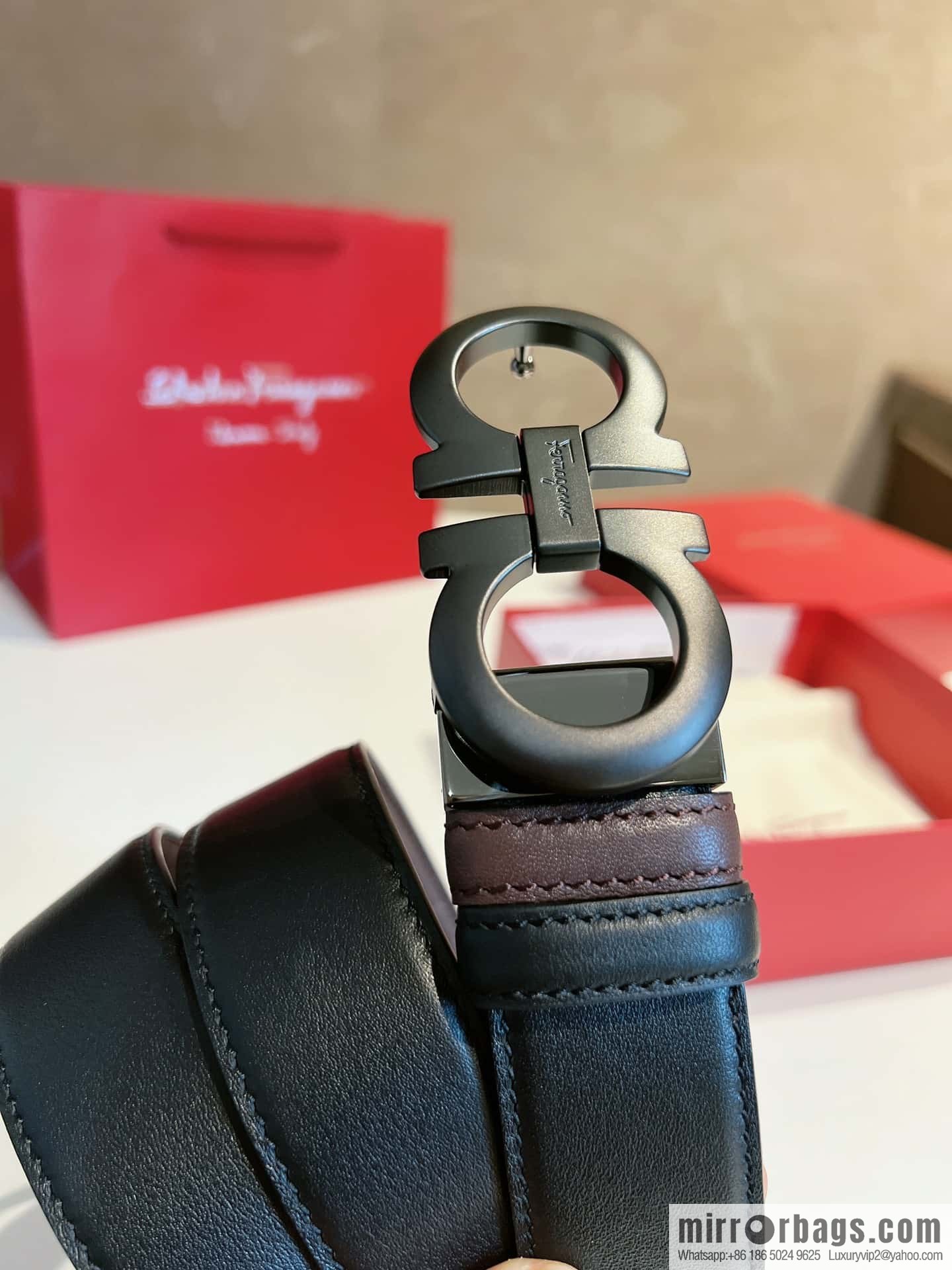 Ferragamo 2022 latest style business elite men's 3.5cm belt
