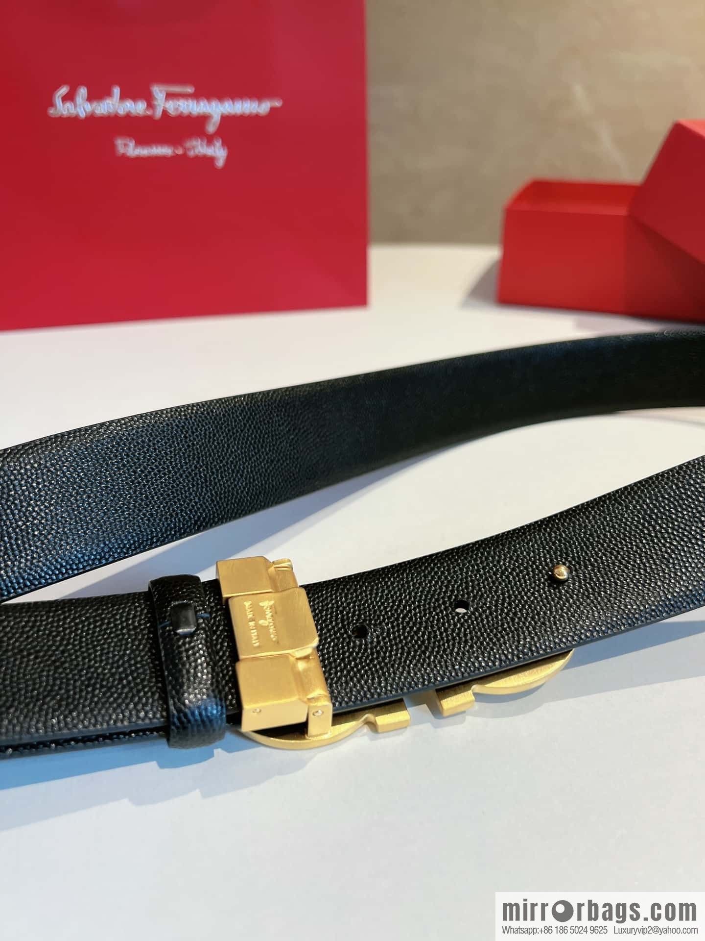 Ferragamo 2022 latest style business elite men's 3.5cm belt
