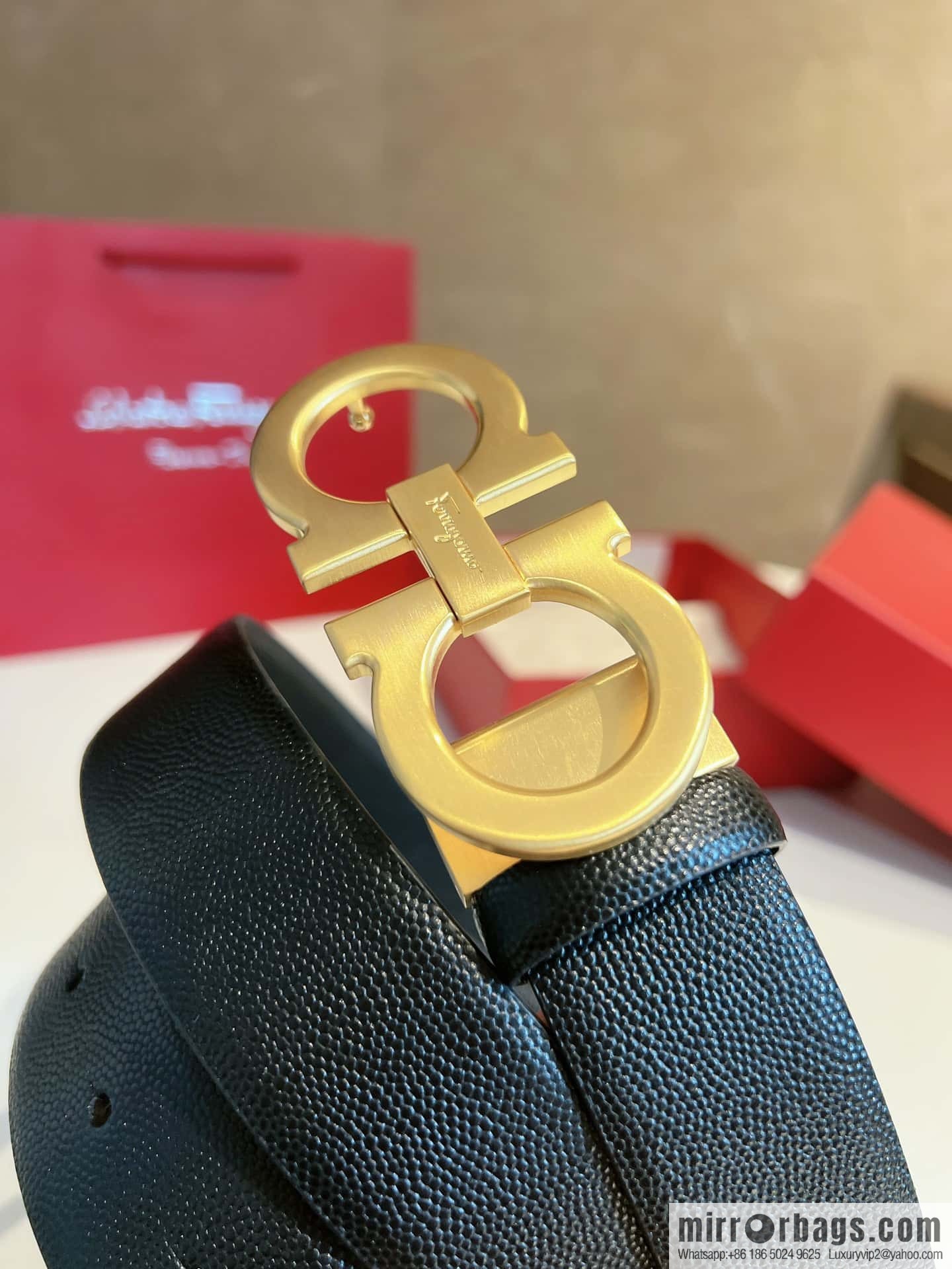 Ferragamo 2022 latest style business elite men's 3.5cm belt