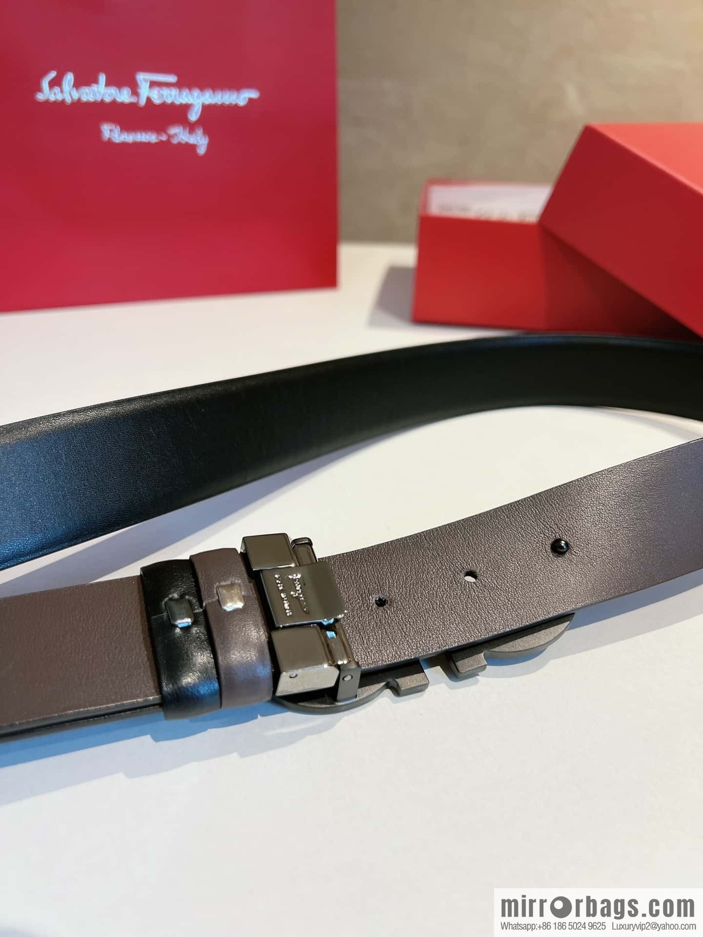 Ferragamo 2022 latest style business elite men's 3.5cm belt