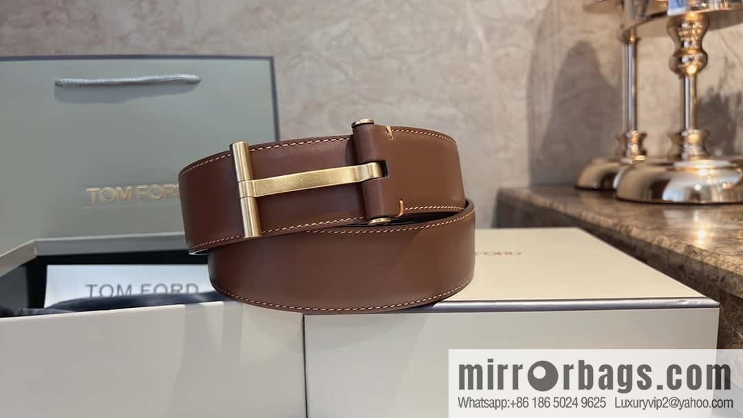 TOMFORD Tom Ford Men's T-Buckle Double-Sided Belt 4.0cm