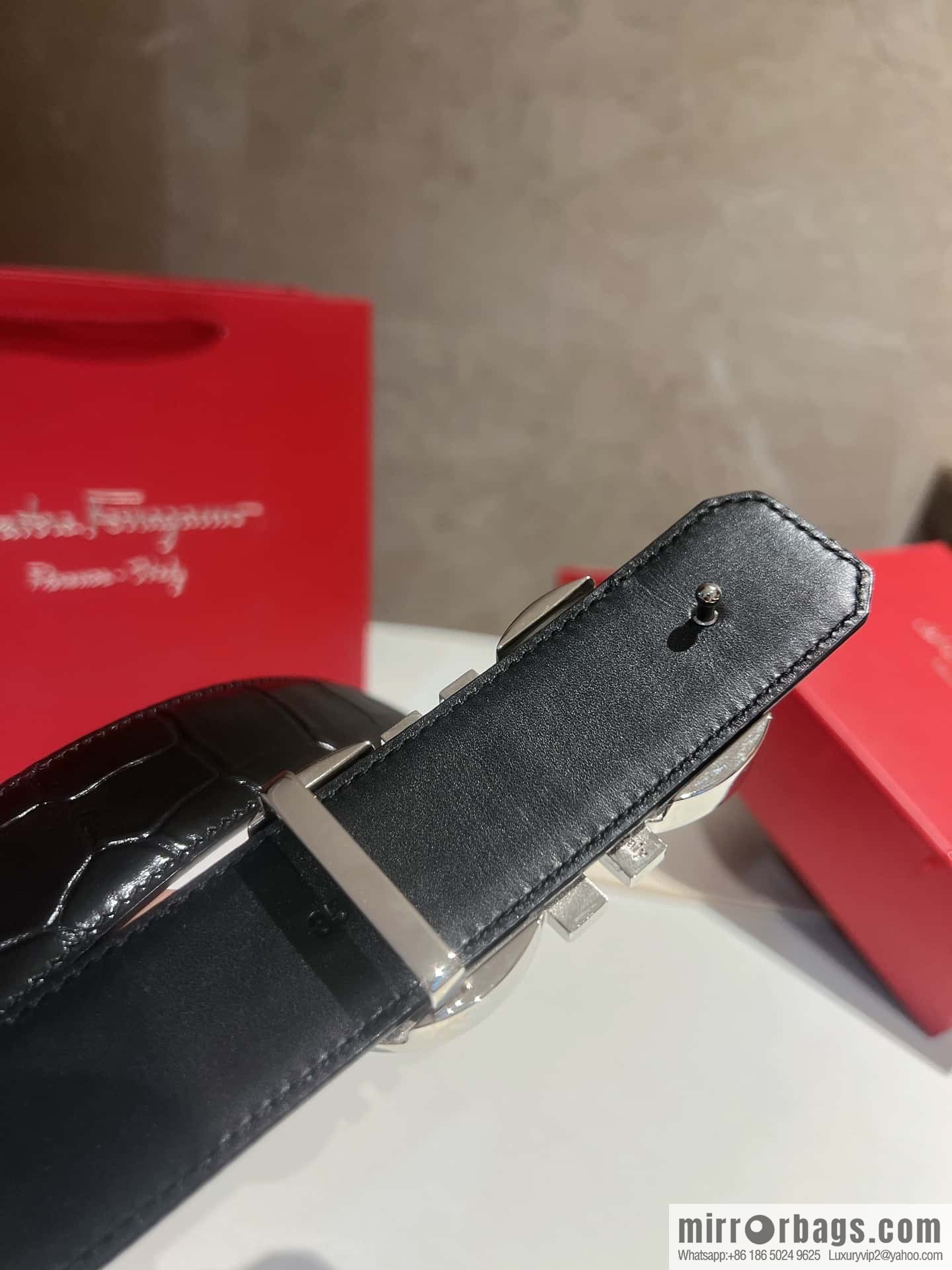 Ferragamo Ferragamo, imported cowhide belt 3.5cm