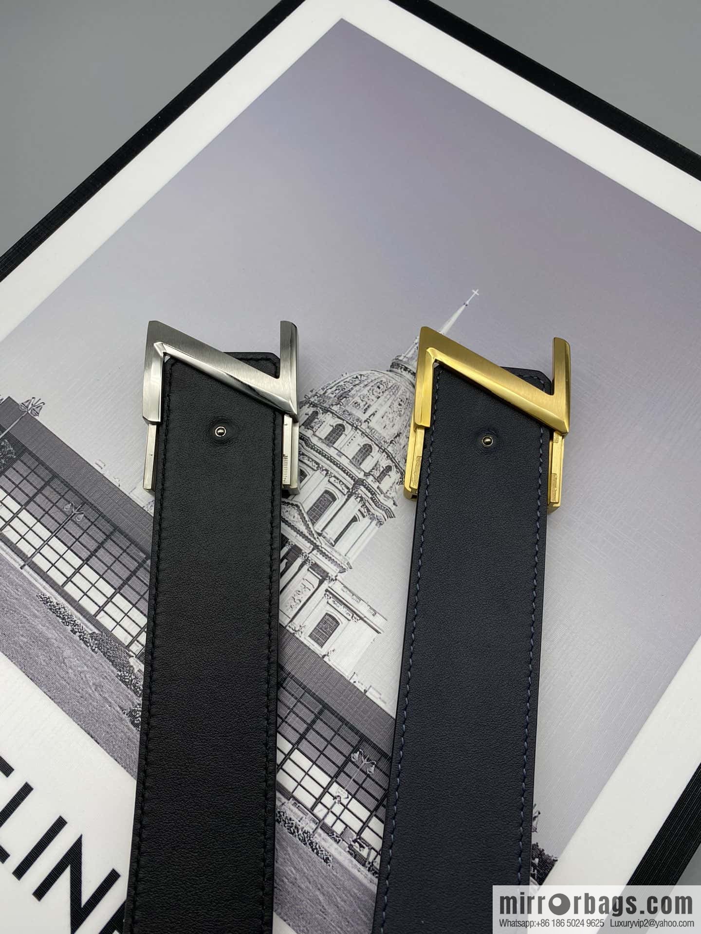 ZEGNA Zegna, stainless steel hardware Z push buckle, double-sided cowhide belt 4.0CM
