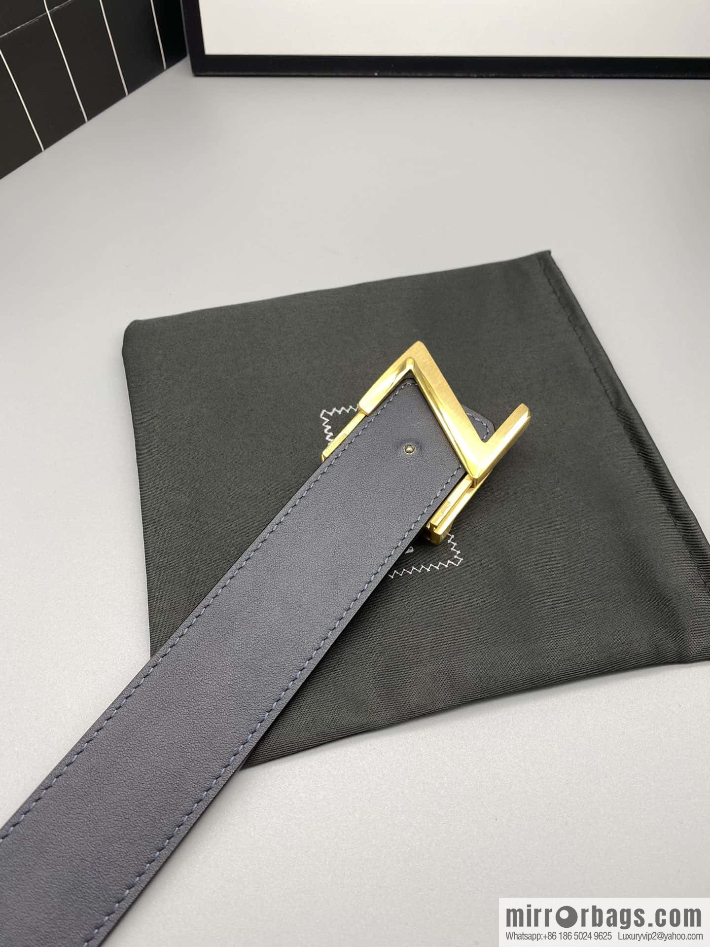 ZEGNA Zegna, stainless steel hardware Z push buckle, double-sided cowhide belt 4.0CM